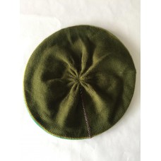 Echo Soft Mujers Green Striped Knit Beret O/S  eb-25476235